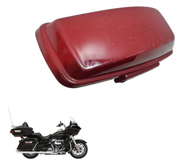Tampa Alforge Direito C/ Det Harley Road Glide Touring 17-20 Vermelho
