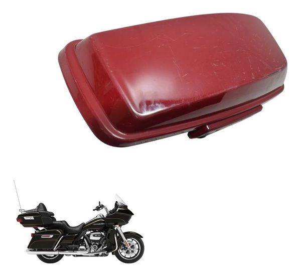 Tampa Alforge Direito C/ Det Harley Road Glide Touring 17-20 Vermelho