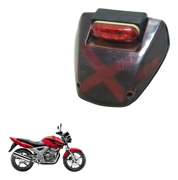 Lanterna Tras Paralela S/ Plug Honda Cbx 250 Twister 02-08