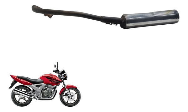 Escapamento C/ Detalhes Honda Cbx 250 Twister 02-08 Original