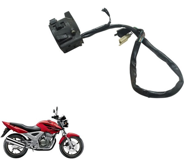 Chave Punho Luz C/ Detalhes Honda Cbx 250 Twister 02-08 Orig
