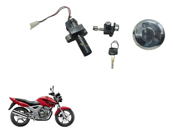 Kit Chave Ignição C/detalhes Honda Cbx 250 Twister 02-08 Org