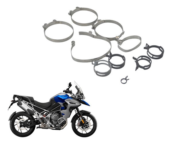Abraçadeiras Diversas Triumph Tiger 1200 Gt Explorer 22-25 Prateado
