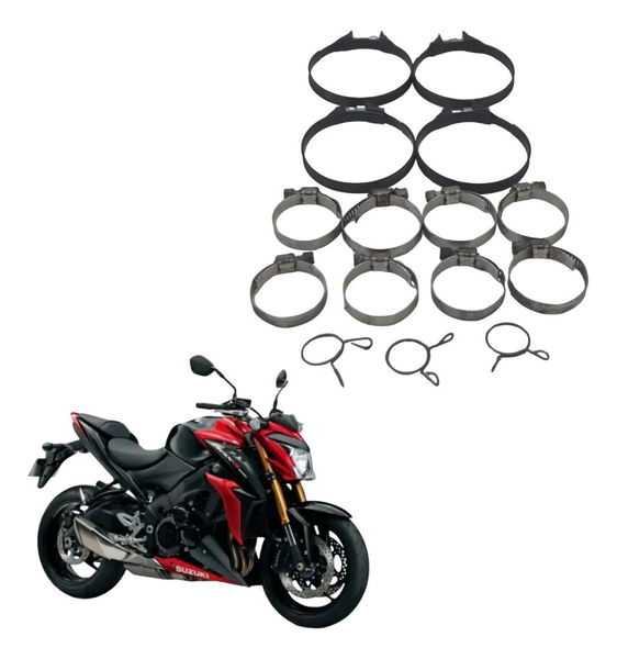 Kit Abraçadeiras Diversas Suzuki Gsx-s 1000 16-21 Original