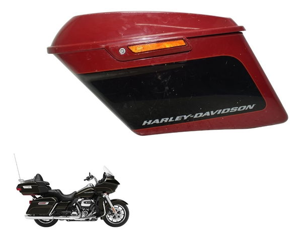 Alforge Esquerdo C/ Det Harley Touring Special 17-23 Orig Vermelho