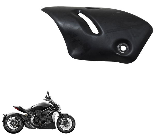 Capa Proteção Escape Dianteira Ducati X Diavel S 16-22 Origi