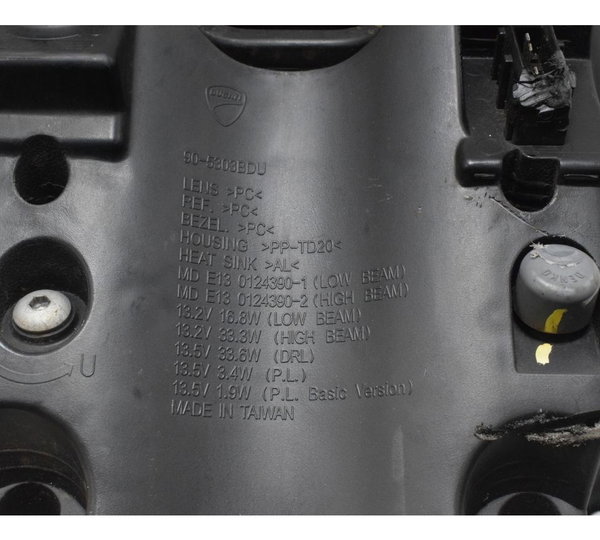 Farol C/ Detalhes Ducati X Diavel S 16-22 Original Ambos Lados