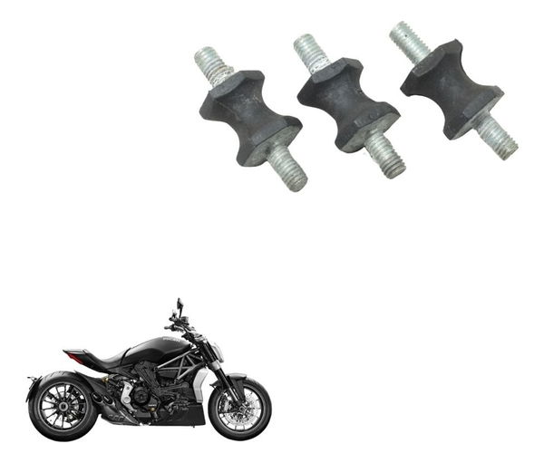 Jogo Parafuso Coxim Fixação Painel Ducati X Diavel S 16-22