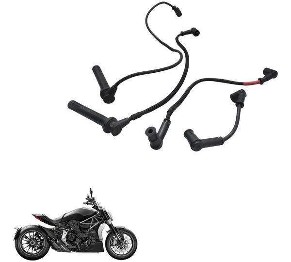 Jogo Cabo Bobina Ignição Ducati X Diavel S 16-22 Original