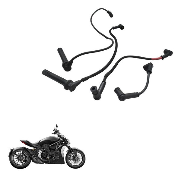 Jogo Cabo Bobina Ignição Ducati X Diavel S 16-22 Original