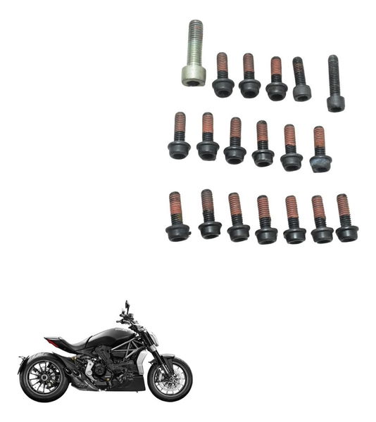 Jogo Parafuso Corpo Injeção Tbi Ducati X Diavel S 16-22 Orig