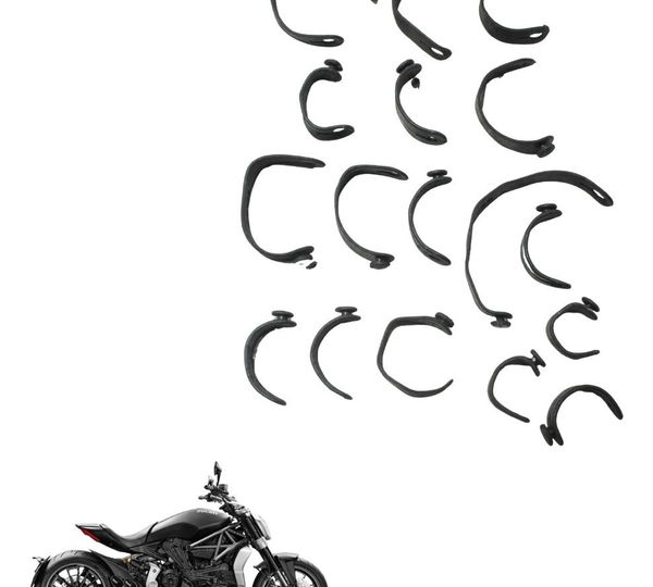 Kit Abraçadeira Borracha Ducati X Diavel S 16-22 Original