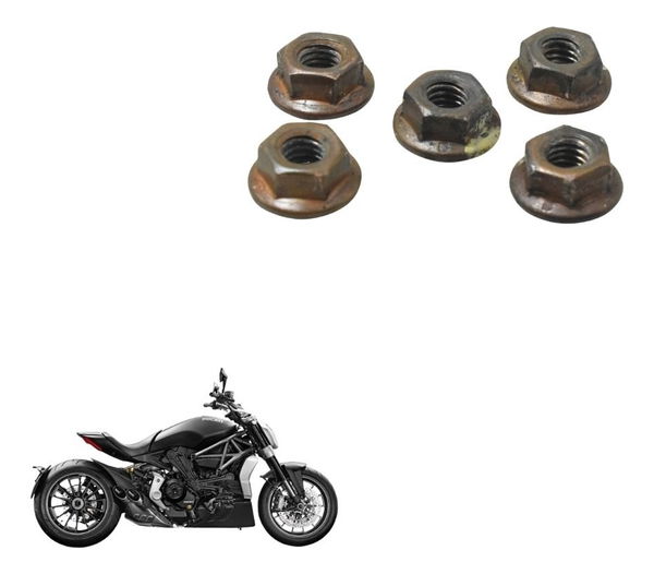 Kit Porca Escape Ducati X Diavel S 16-22 Original
