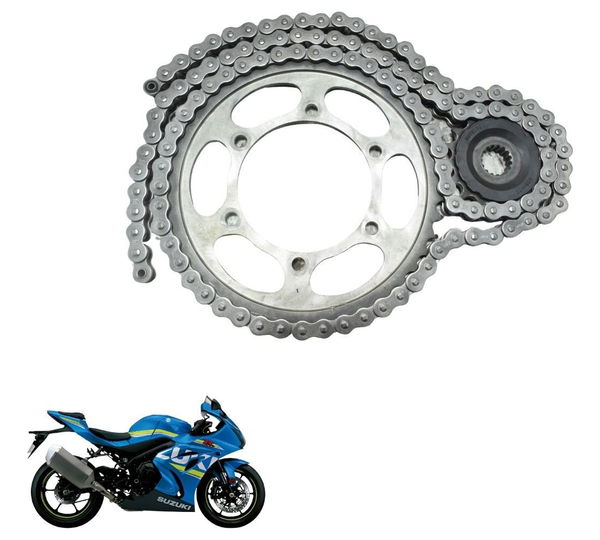 Kit Relação S/emenda Suzuki Gsx-r Srad 1000 18-23 Original Prateado