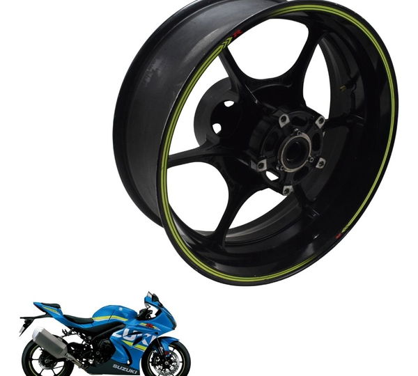 Roda Traseira Suzuki Gsx-r Srad 1000 18-23 Original Preto