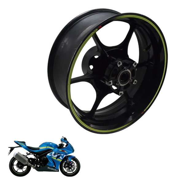 Roda Traseira Suzuki Gsx-r Srad 1000 18-23 Original Preto