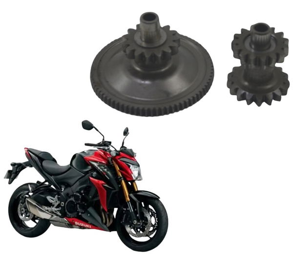 Par Engrenagem Redução Partida Suzuki Gsx-s 1000 16-21 Origi