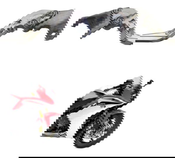 Par Manete Esportivo Honda Cbr 600f 12-14