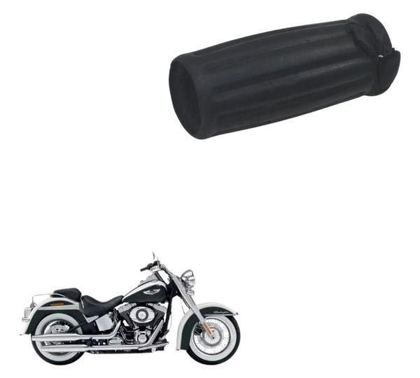 Borracha Manopla C/avar Harley Softail Deluxe 11-15 Original Preto