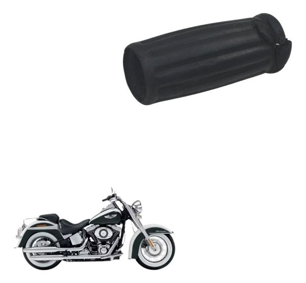 Borracha Manopla C/avar Harley Softail Deluxe 11-15 Original Preto