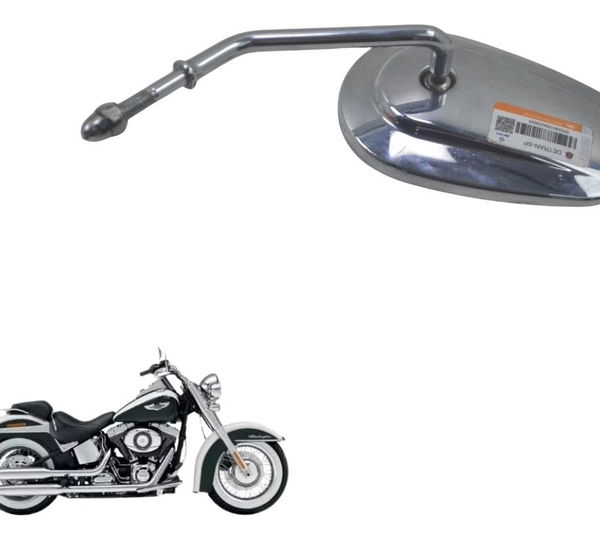 Espelho Retrovisor Esq Harley Softail Deluxe 11-15 Original