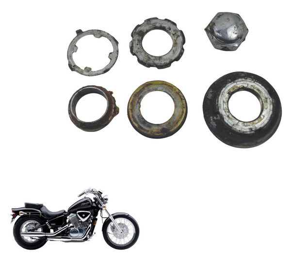Kit Porca Mesa Inferior Honda Shadow 600 98-05 Original