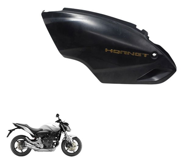 Carenagem Lateral Esquerda C/ Ava Honda Cb 600f Hornet 12-14 Preto