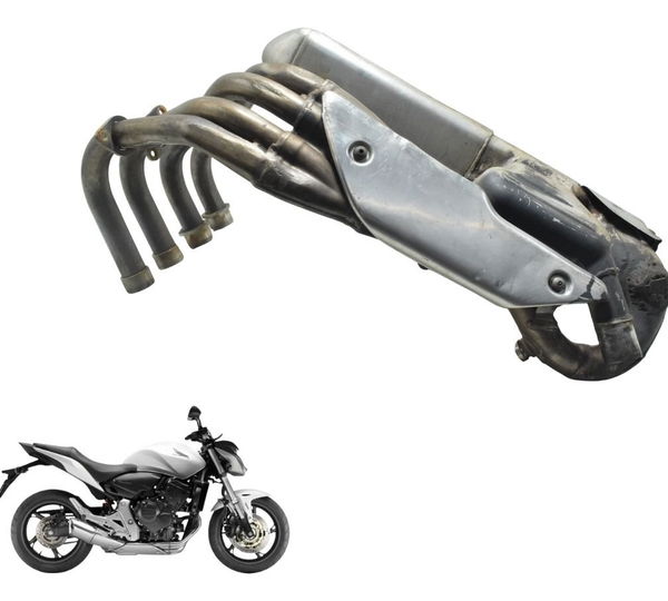 Curva Escape Coletor C/ Detalhes Honda Cb 600f Hornet 12-14