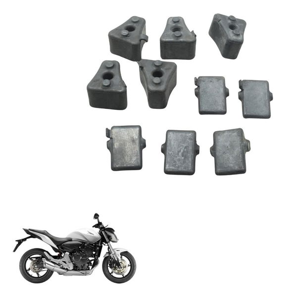 Jogo Coxim Cubo Coroa C/ Avaria Honda Cb 600f Hornet 12-14