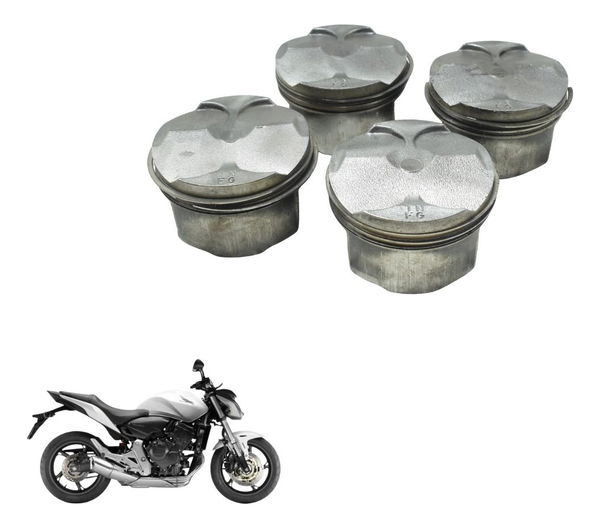 Jogo Pistão E Anéis C/detalhes Honda Cb 600f Hornet 08-14 Or