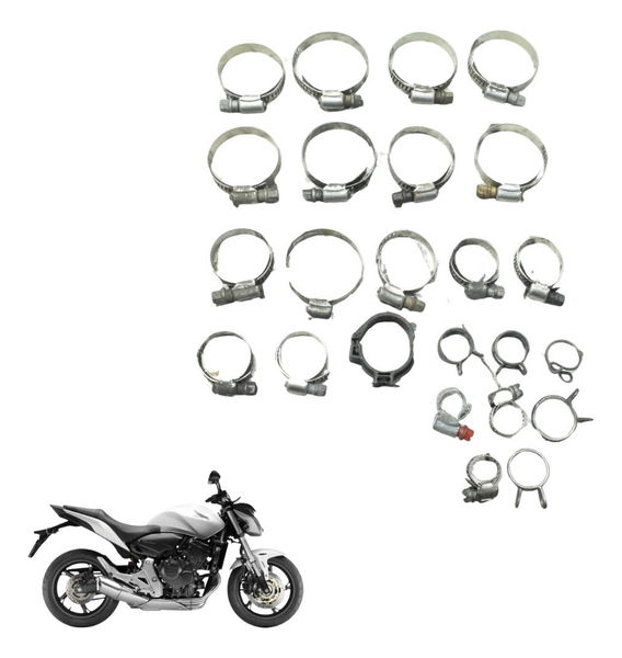 Kit Abraçadeira Diversas Honda Cb 600f Hornet 12-14 Original