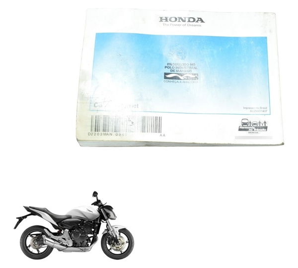 Manual Proprietário Honda Cb 600f Hornet 12-14 Original