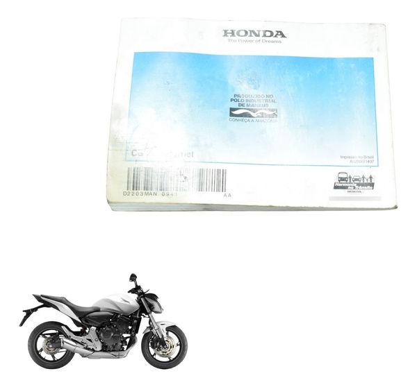 Manual Proprietário Honda Cb 600f Hornet 12-14 Original