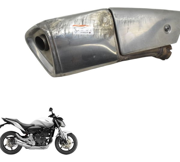 Ponteira Escape C/ Detalhes Honda Cb 600f Hornet 12-14 Orig