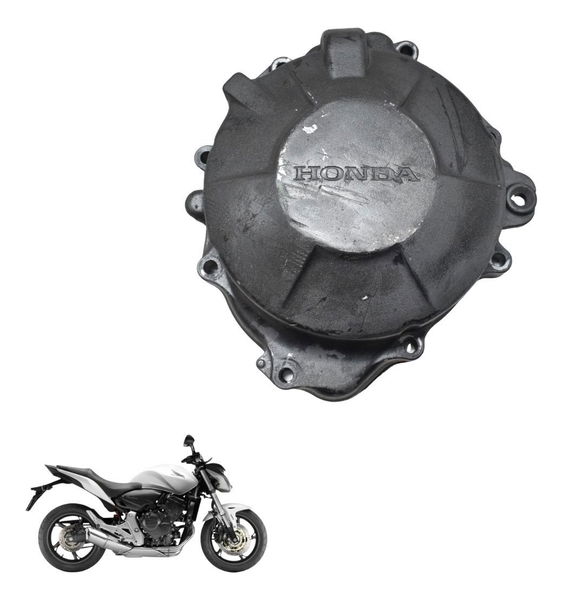 Tampa Motor Estator C/ Detalhes Honda Cb 600f Hornet 08-14 Preto