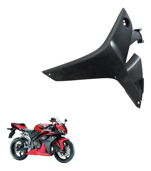 Carenagem Lateral Esquerda Honda Cbr 600rr 07-12 Original Preto