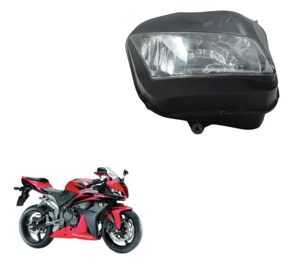 Farol Direito C/ Detalhes Honda Cbr 600rr 07-12 Original