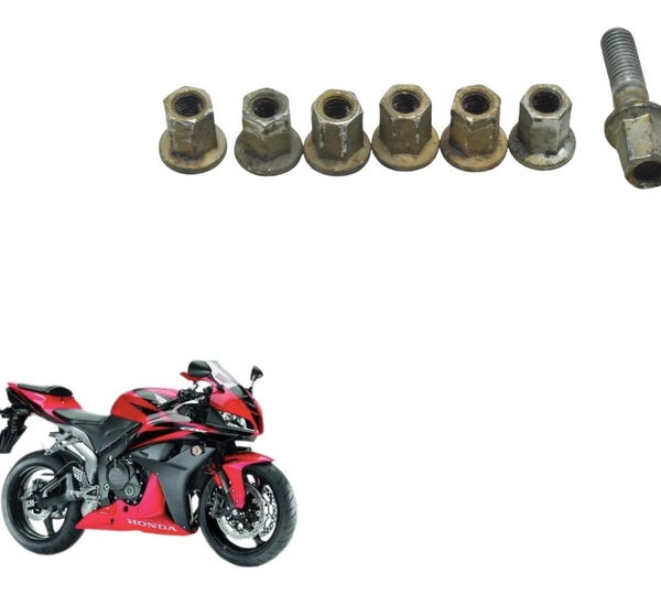 Jogo Porca Escape Honda Cbr 600rr 07-12 Original