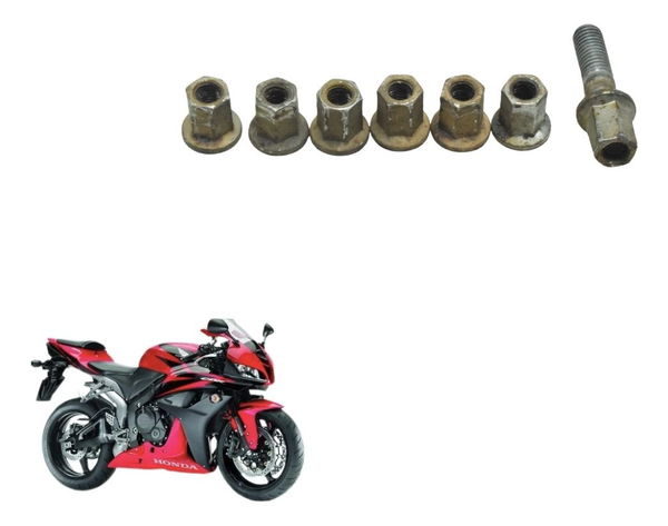 Jogo Porca Escape Honda Cbr 600rr 07-12 Original