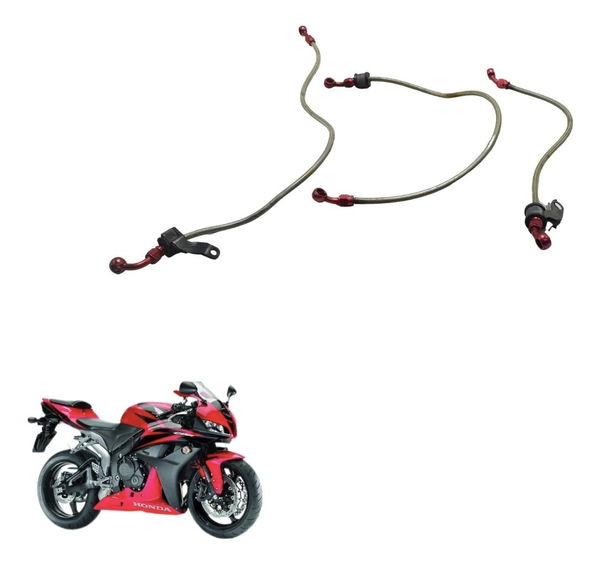 Jogo Flexível Aeroquip Honda Cbr 600rr 07-12