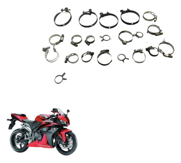 Kit Abraçadeiras Diversas Honda Cbr 600rr 07-12 Original