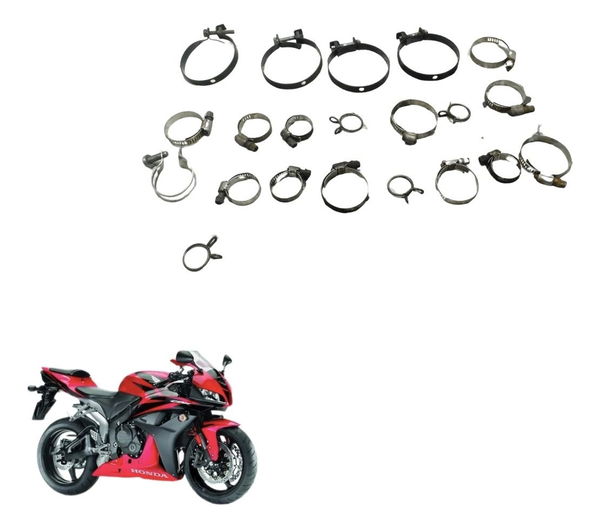 Kit Abraçadeiras Diversas Honda Cbr 600rr 07-12 Original
