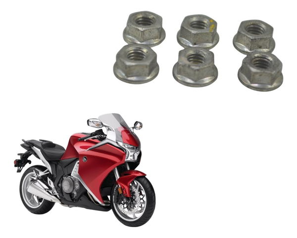 Jogo Porca Flange Bomba  Honda Vfr 1200 F 10-12 Original