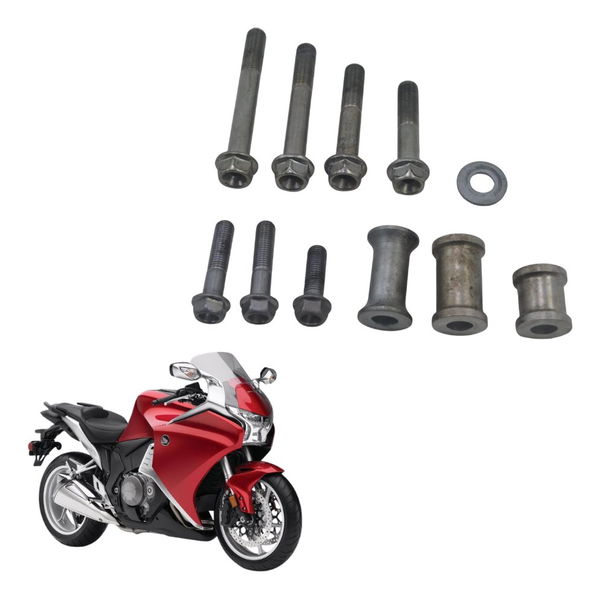 Kit Parafuso Suporte Motor Honda Vfr 1200 F 10-12 Original