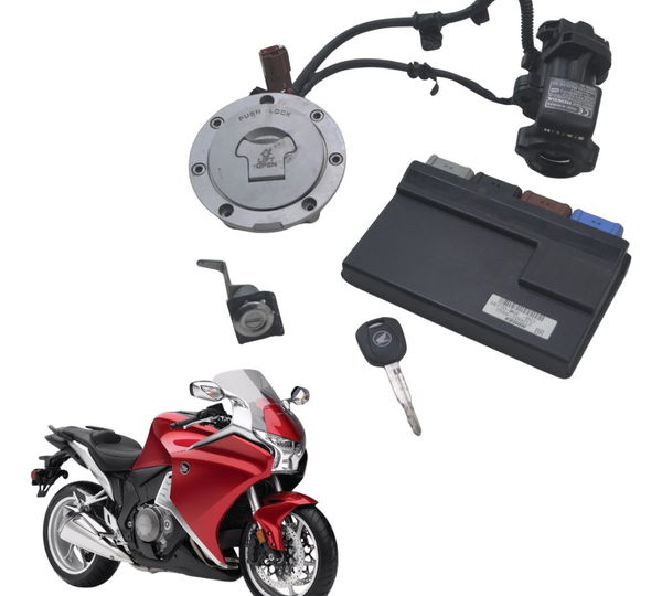 Kit Chave Módulo Code Honda Vfr 1200 F 10-12 Original