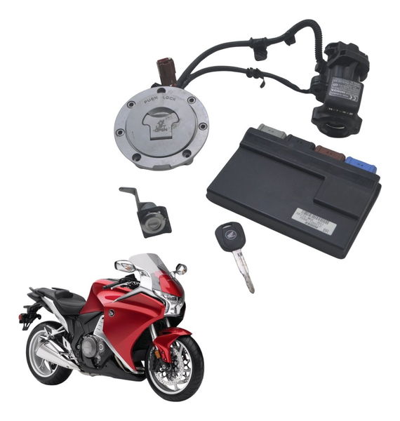 Kit Chave Módulo Code Honda Vfr 1200 F 10-12 Original