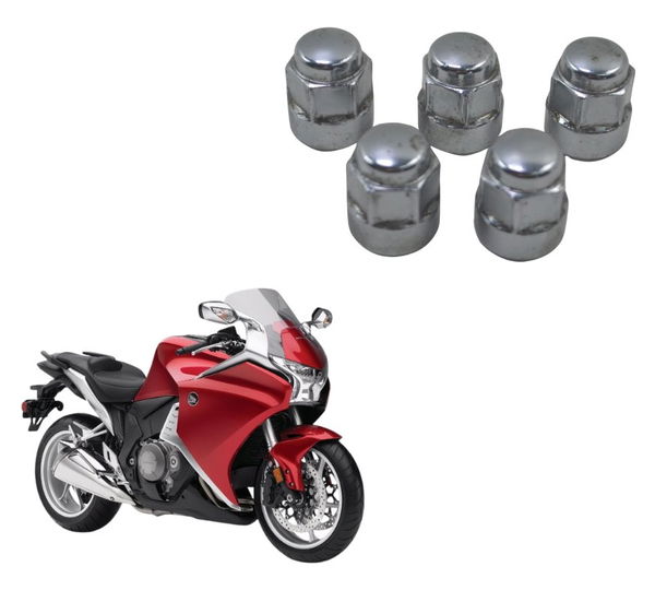 Kit Porca Roda Traseira Honda Vfr 1200 F 10-12 Original