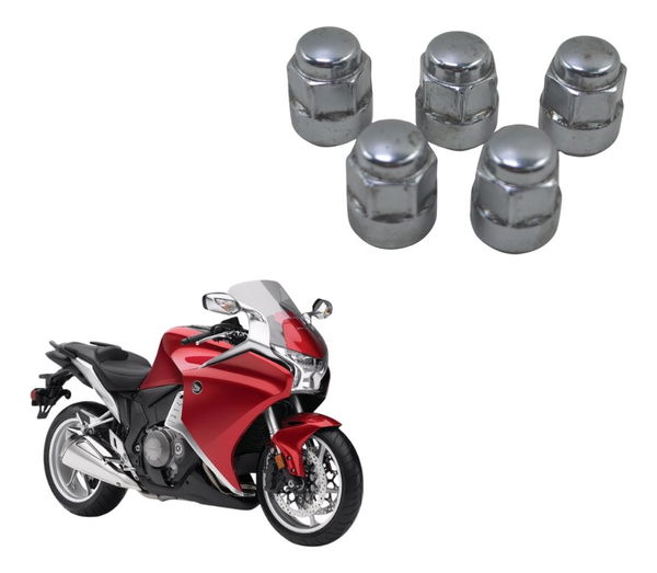 Kit Porca Roda Traseira Honda Vfr 1200 F 10-12 Original