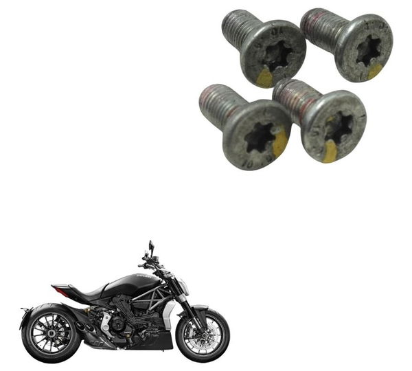 Jogo Parafuso Disco Freio Traseiro Ducati X Diavel S 16-22