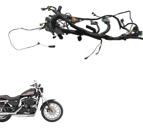 Chicote Principal C/ Detalhes Harley Sportster Xl 883r 08-09